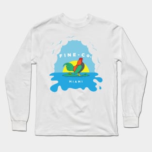 Fine-Co Bandera water drop Long Sleeve T-Shirt